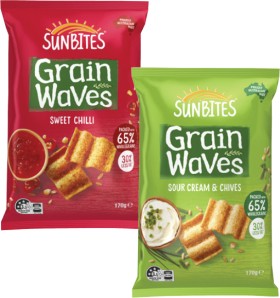 Sunbites-Grain-Waves-170g on sale