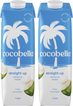 Cocobella-Straight-Up-Coconut-Water-1-Litre on sale