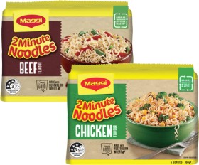 Maggi-2-Minute-Instant-Noodles-5-Pack-345g-395g on sale