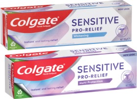 Colgate-Sensitive-Pro-Relief-Whitening-or-Multi-Protection-Toothpaste-110g on sale
