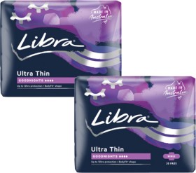 Libra+Goodnights+Ultra+Thin+Pads+with+Wings+Value+20+Pack