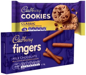 Cadbury+Cookies+156g%2C+Fingers+Chocolate+Biscuits+114g+or+Biscuit+Clusters+120g+Selected+Varieties