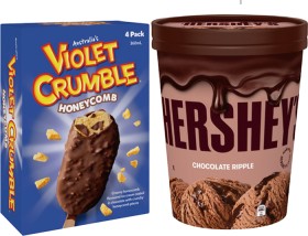 Violet+Crumble%2C+Hershey%26rsquo%3Bs+or+Reese%26rsquo%3Bs+Ice+Cream+1+Litre+or+4+Pack+Selected+Varieties