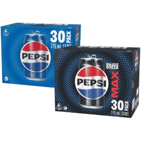 Pepsi-or-Pepsi-Max-Soft-Drink-Varieties-Pk-30-x-375ml on sale