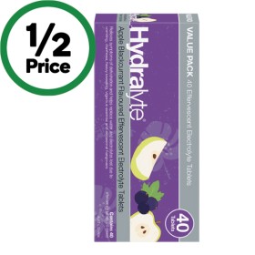 Hydralyte-Effervescent-Electrolyte-Pk-40 on sale