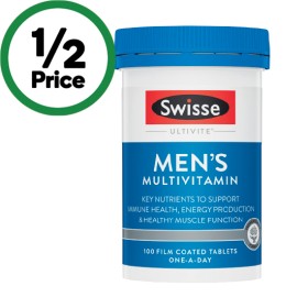 Swisse-Ultivite-Mens-Multivitamin-Tablets-Pk-100 on sale