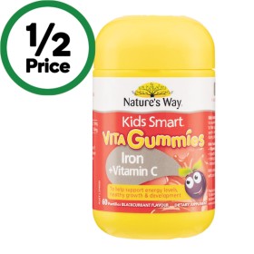 Natures-Way-Kids-Smart-Vita-Gummies-Iron-Vitamin-C-Pk-60 on sale