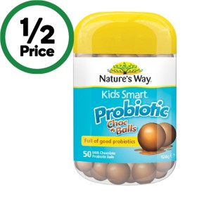 Natures-Way-Kids-Smart-Probiotic-Choc-Balls-Pk-50 on sale