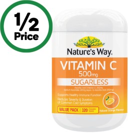 Nature%26rsquo%3Bs+Way+Vitamin+C+500mg+Chewable+Tablets+Pk+320%7E