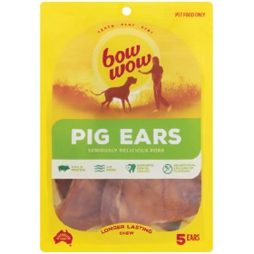 Bow+Wow+Pig+Ear+Dog+Treats+Pk+5