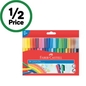 Faber-Castell-Connector-Markers-Pk-20 on sale