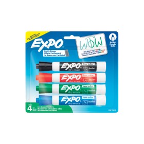 Expo-Dry-Erase-Whiteboard-Marker-Bullet-Tip-Assorted-Pk-4 on sale