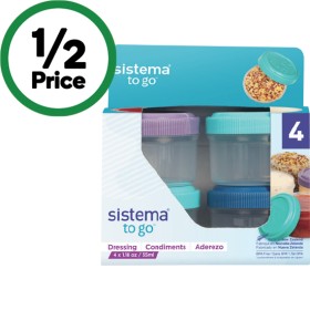 Sistema-To-Go-Dressing-Pots-35ml-Pk-4 on sale