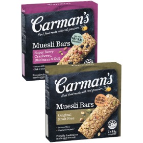 Carmans-Muesli-Bars-210g-270g-Pk-6 on sale