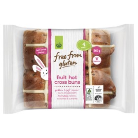 Woolworths-Free-From-Gluten-Hot-Cross-Bun-Varieties-Pk-4 on sale