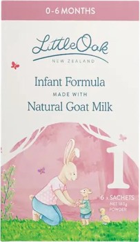LittleOak-Goats-Milk-Infant-Formula-Stage-1-6-x-30g-Sachets on sale