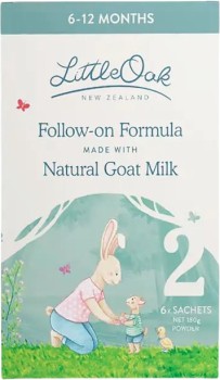 LittleOak+Goat%26%23039%3Bs+Milk+Follow+On+Formula+Stage+2+-+6+x+30g+Sachets