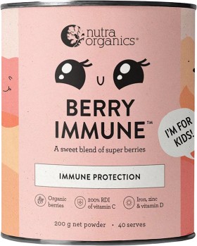 Nutra-Organics-Berry-Immune-200g on sale