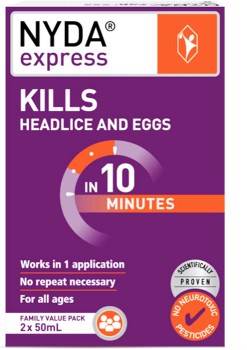 Brauer-NYDA-Express-Head-Lice-Treatment-2-x-50ml on sale