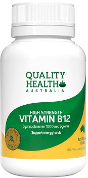 Quality+Health+Vitamin+B12+1000mcg+90+Tablets