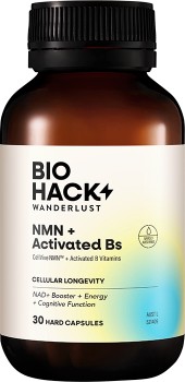 Wanderlust+Biohack+Nmn+%2B+Activated+Bs+30+Capsules