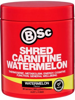 BSc-Bodyscience-Shred-Carnitine-Watermelon-300g on sale