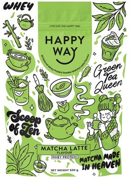 Happy-Way-Whey-Protein-Powder-Matcha-Latte-500g on sale