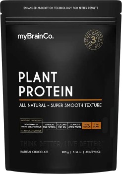 Mybrainco-Plant-Protein-Powder-Chocolate-900g on sale