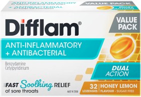 Difflam+Sore+Throat+Lozenges+Sugar+Free+Honey+%26amp%3B+Lemon+32+Pack