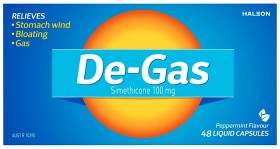 De-Gas-Peppermint-Flavour-48-Capsules on sale
