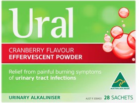Ural+Effervescent+Powder+Cranberry+28+x+4g+Sachets