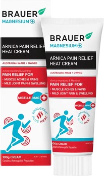 Brauer-Magnesium-Arnica-Pain-Relief-Heat-Cream-100g on sale
