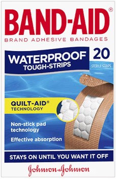 Band-Aid+Waterproof+Tough+Strips+20+Pack
