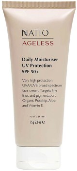 Natio-Ageless-Daily-Moisturiser-UV-Protection-SPF50-75g on sale