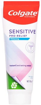 Colgate-Sensitive-Pro-Relief-Whitening-Toothpaste-110g on sale