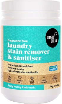 Simply-Clean-Laundry-Stain-Remover-Soaker-Fragrance-Free-1kg on sale