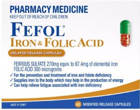 Fefol-Iron-Folic-Acid-60-Capsules on sale