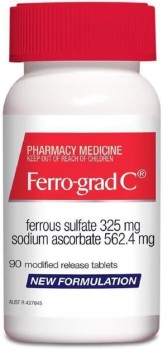 Ferro-Grad-C-Iron-Vitamin-C-90-Tablets on sale