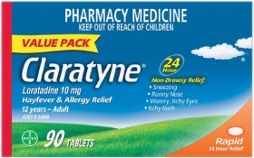 Claratyne-Hayfever-Allergy-Relief-Non-Drowsy-90-Tablets on sale