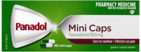 Panadol+Mini+Caps+Pain+Relief+48+Mini+Caps