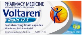 Voltaren+Rapid+12.5mg+Pain+Relief+20+Liquid+Caps