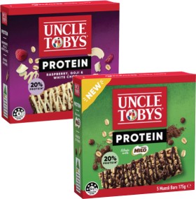 Uncle-Tobys-Protein-Muesli-Bars-175g on sale