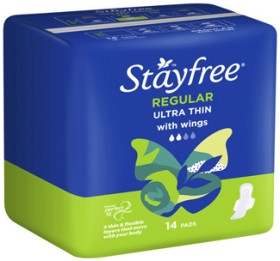 Stayfree+Ultra+Thin+Pads+with+Wings+Regular+14+Pack