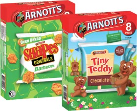 Arnotts-Tiny-Teddy-Biscuits-or-Shapes-Crackers-184g-200g on sale