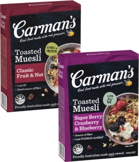 Carmans-Toasted-Muesli-500g on sale