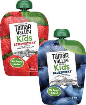 Tamar+Valley+Dairy+Kids+Greek+Style+Yoghurt+Pouch+110g