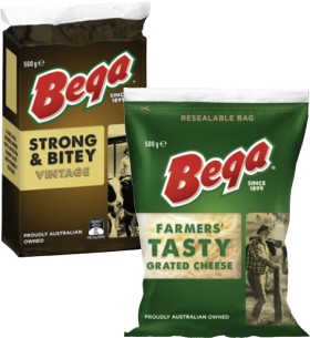 Bega-Cheese-Block-or-Grated-500g on sale