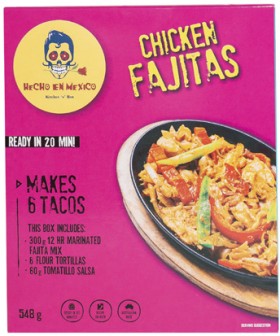 Hecho-En-Mexico-Chicken-Fajitas-Kit-548g on sale