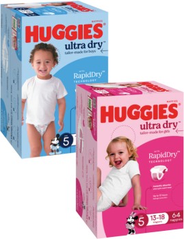 Huggies+Ultra+Dry+Jumbo+Nappies+60+Pack-108+Pack