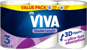 Viva-Double-Length-Paper-Towel-3-Pack on sale